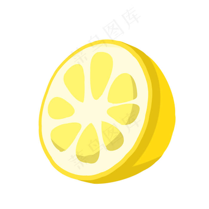 美味水果柠檬插画,免抠元素