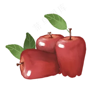 手绘苹果png素材,免抠元素