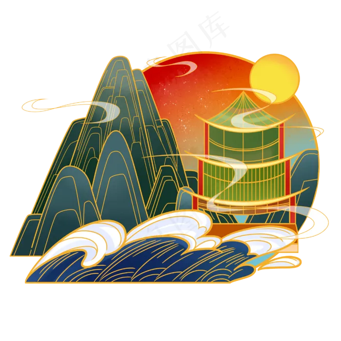 中国风国潮(3000X3000(DPI:299))psd模版下载