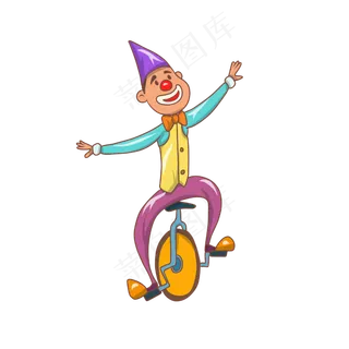 愚人节骑车的小丑