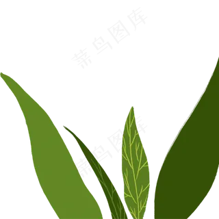 卡通春天绿叶下载