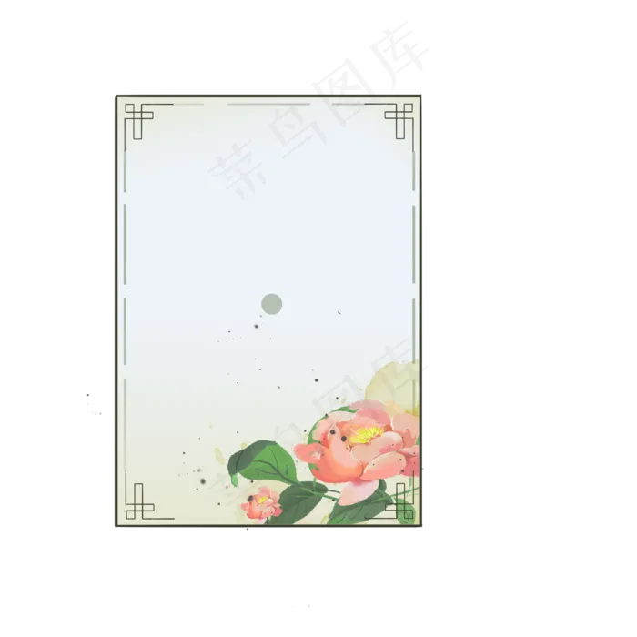 古风水墨边框(2000X2000(DPI:300))psd模版下载
