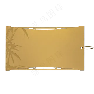 古风窗竹促销吊牌