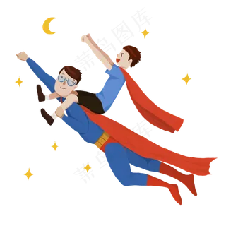 奥特曼装扮父子