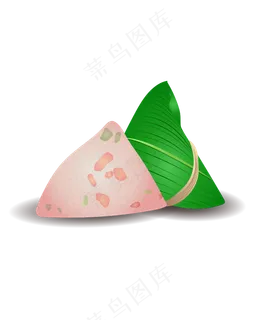 矢量免扣卡通粽子