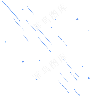 几何蓝色漂浮线条,免抠元素