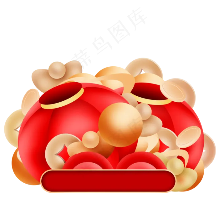 中国风收藏加购,免抠元素(2000X2000(DPI:300))psd模版下载