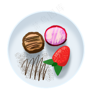 西餐甜点马卡龙水果甜品甜品摆盘