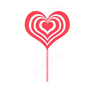 儿童节爱心棒棒糖清新手绘可爱卡