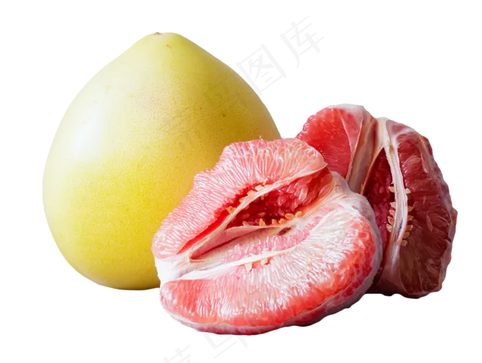 红心的蜜柚,免抠元素(2237*1687px 300 dpi )