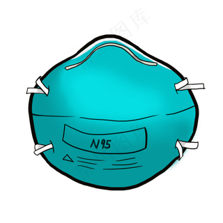 N95医用口罩,免抠元素