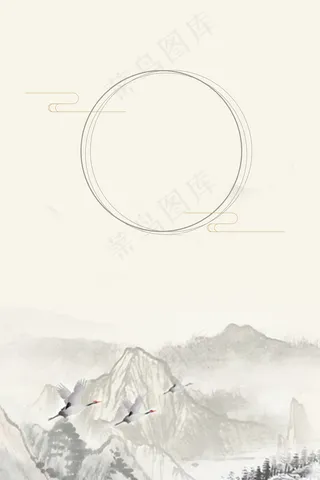 中国风古韵荷花台历平面广告