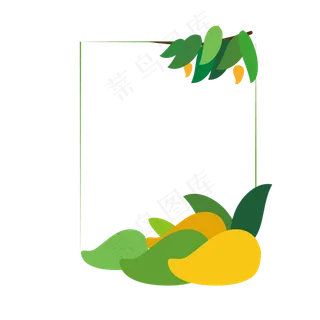 芒果夏季水果素材