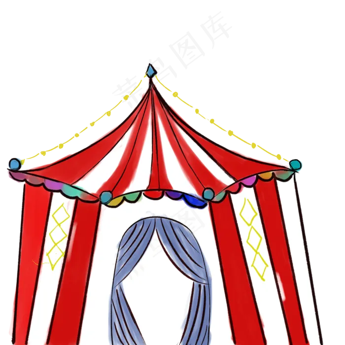 愚人节房子小丑房子,免抠元素(2000X2000(DPI:300))psd模版下载