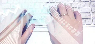 商务金融键盘banner