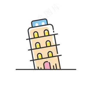 世界旅游MBE风格比萨斜塔景点