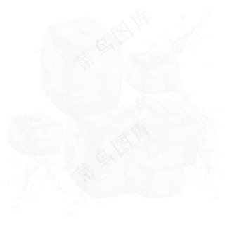 冰块冰晶几何冰元素,免抠元素