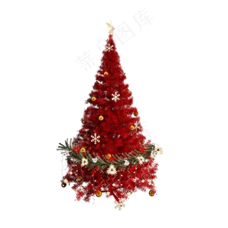 仿真装饰圣诞树png图,免抠元素