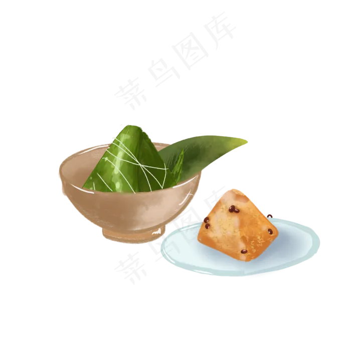 可爱端午粽子装饰(2500X2500(DPI:4))psd模版下载