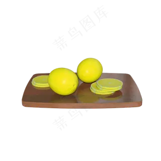 一堆柠檬切片