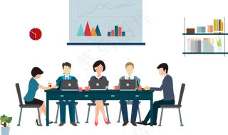 正在培训的公司员工,免抠元素