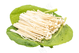 白色金针菇装饰,免抠元素