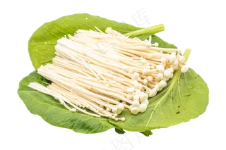 白色金针菇装饰,免抠元素