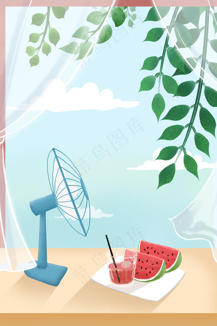 夏至阳光明媚的日子