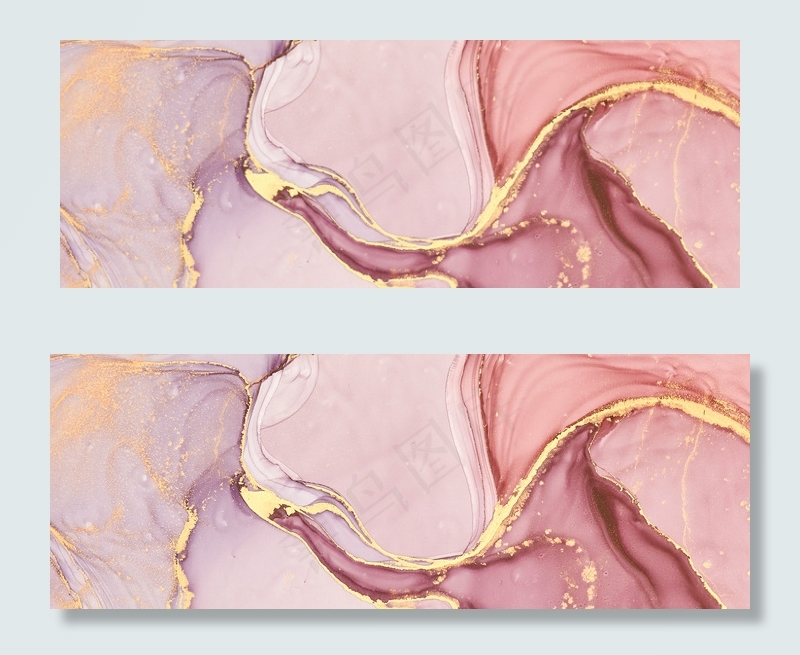 大理石奢华金粉纹理背景