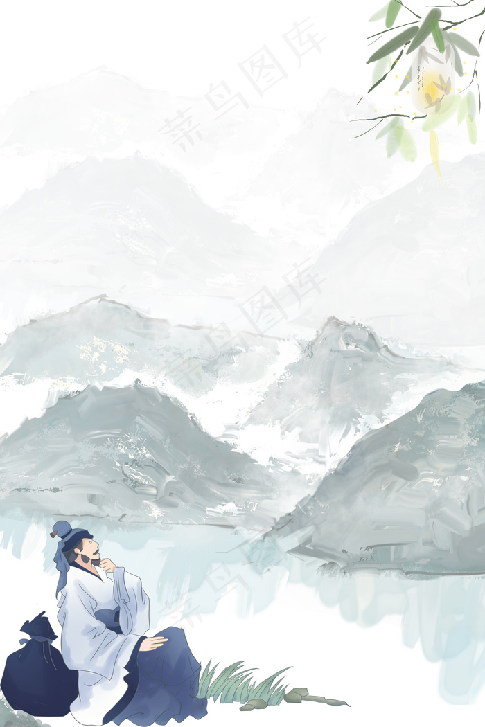 复古风灰色海报banner背景