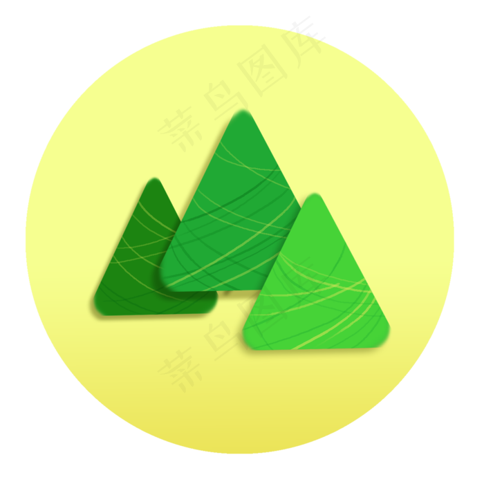 创意简约场景粽子山(2000X2000(DPI:300))psd模版下载