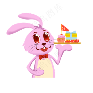 庆六一兔子蛋糕