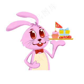 庆六一兔子蛋糕