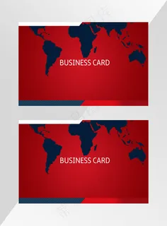 大红色创意大气高档商务名片