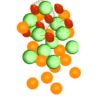 夏日水果图案