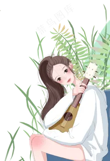 女孩弹琴 女孩弹琴