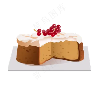 美味水果奶油蛋糕