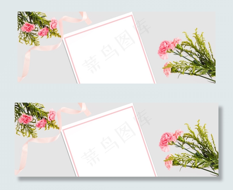 感恩节促销花朵简约灰色banner