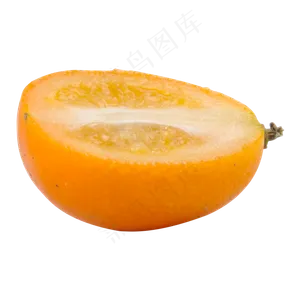 金色切开的金桔实拍