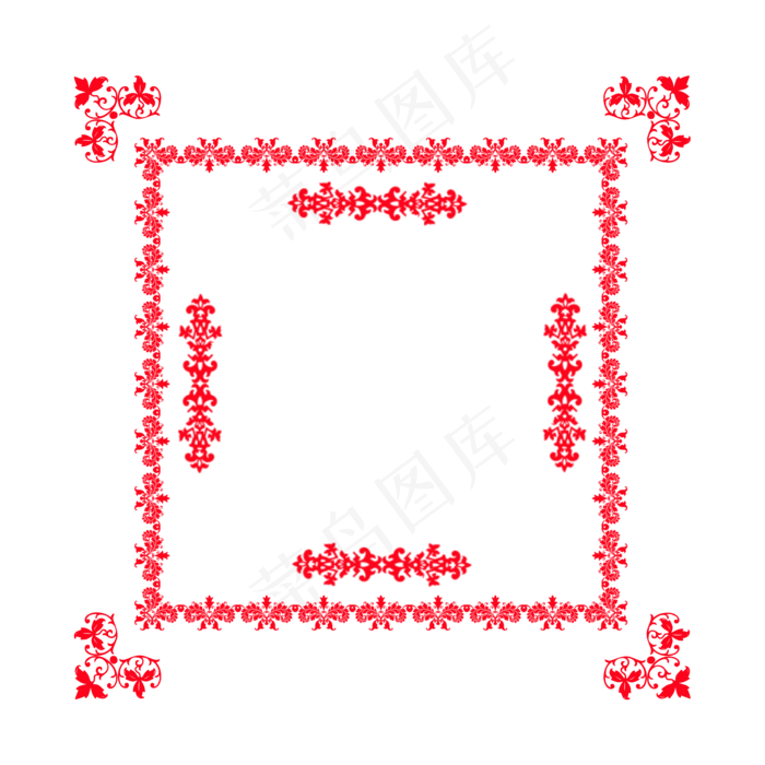 边框唯美图案元素,免抠元素(2000*2000px 300 dpi )psd模版下载