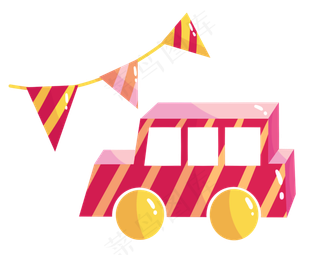 玩具车子儿童节日