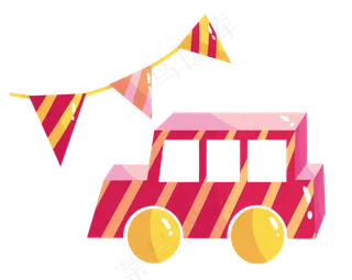 玩具车子儿童节日