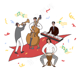 年会新年公司同事年底聚会趴体汇,免抠元素