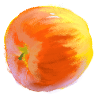 彩色倒着的苹果元素