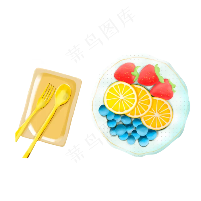 水果美食元素(2000X2000(DPI:96))psd模版下载