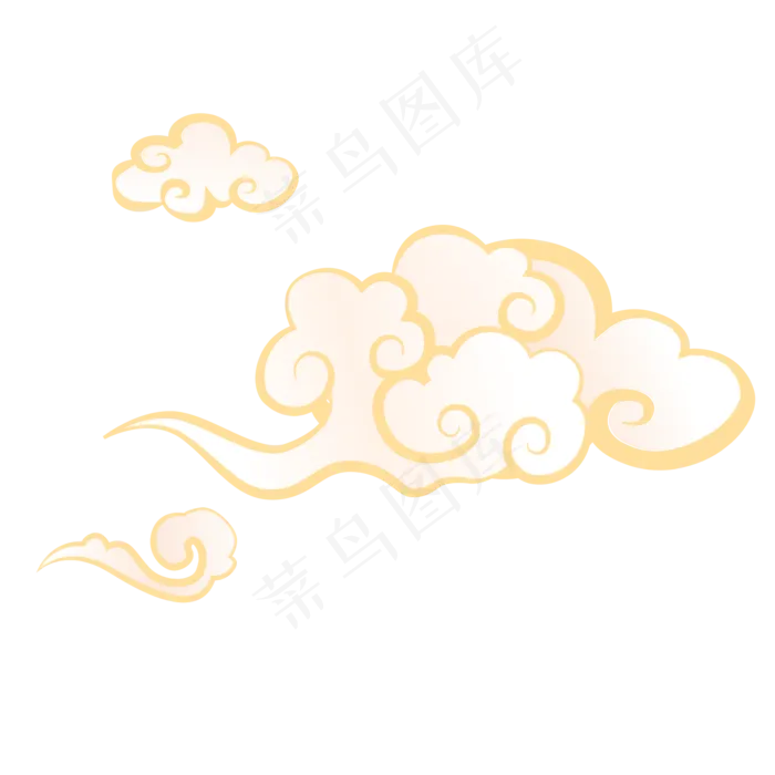 中式渐变祥云(1621*1621px 300 dpi )eps,ai矢量模版下载