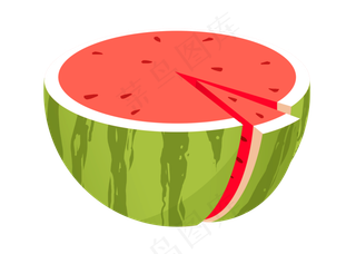 半个西瓜水果
