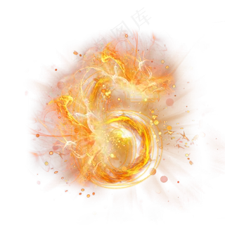 光芒层次火焰倒计时数字6
