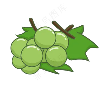 卡通绿色葡萄