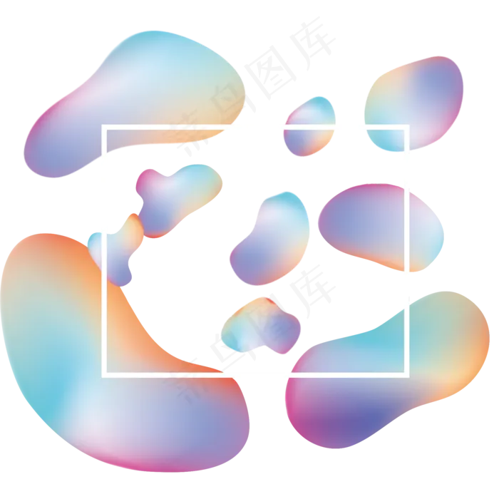 618彩色流体渐变618炫彩流(2000X2000(DPI:300))psd模版下载